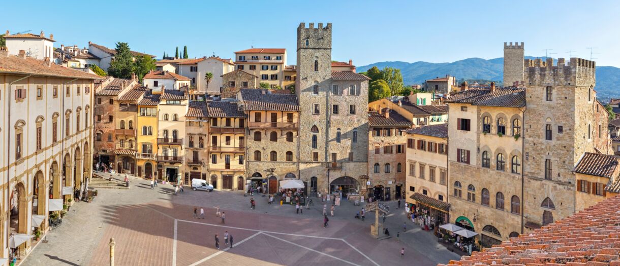 Piazza Grande w Arezzo