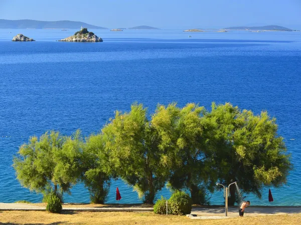 Piękne widoki na morze z kempingu Roan Amadria Park Trogir.