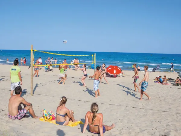 Siatkówka plażowa na kempingu Roan Beach Garden.