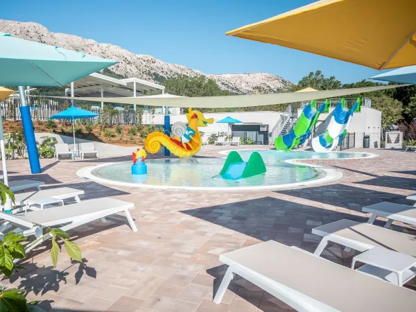 Basen dla dzieci na kempingu Roan Baška Camping Resort.