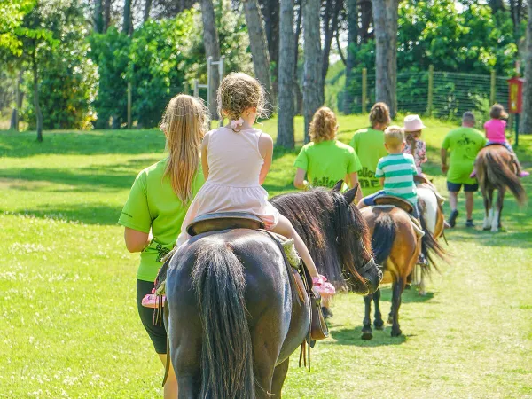 Jazda konna na kempingu Roan Union Lido.