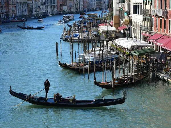 Atmosferyczny obraz miasta Wenecja.