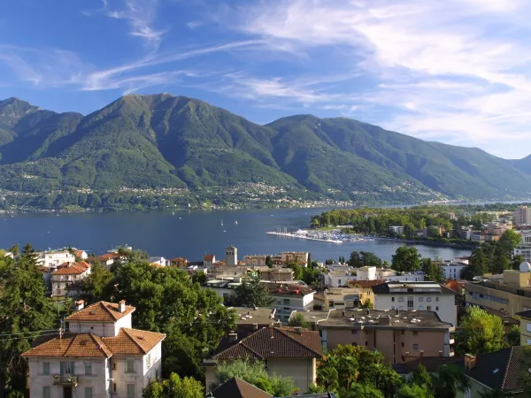 Obszar Ticino w pobliżu kempingu Roan Lido Verbano.