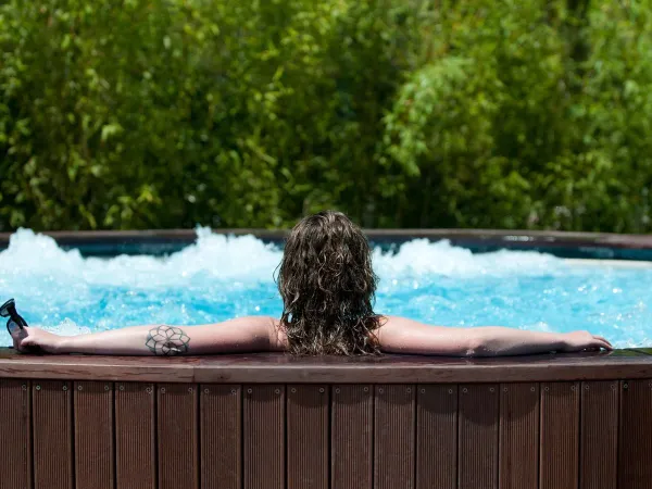 Jacuzzi w pobliżu zakwaterowania na kempingu Orbetello.