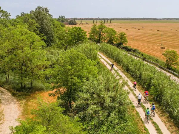 Piękne trasy rowerowe w pobliżu Roan camping Rimini Family Village.