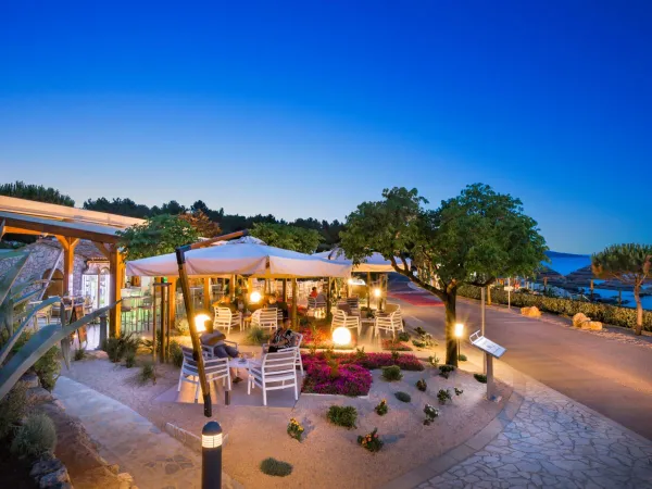 Bar na kempingu Roan w Krk Camping Resort.