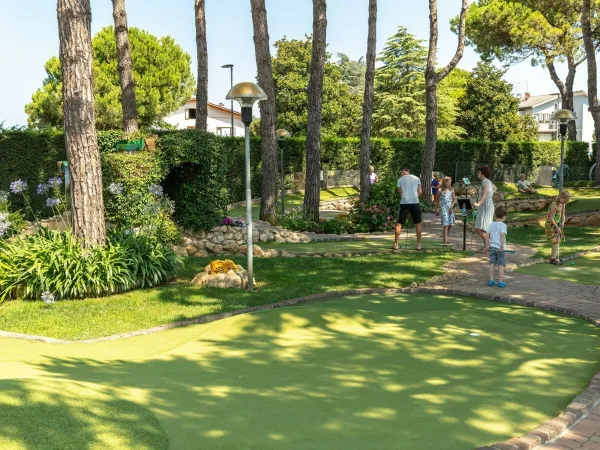 Minigolf na kempingu Roan Marina Di Venezia.