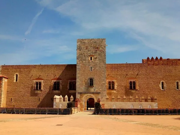 Zamek w Perpignan na Roan kempingu Les Dunes.