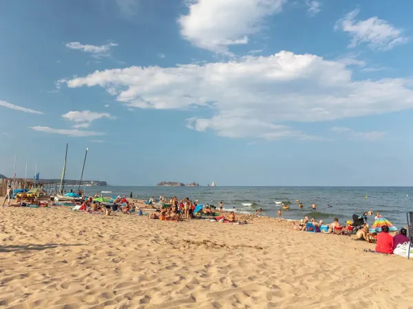 Przytulne miejsce na plaży na kempingu Roan Playa Brava.