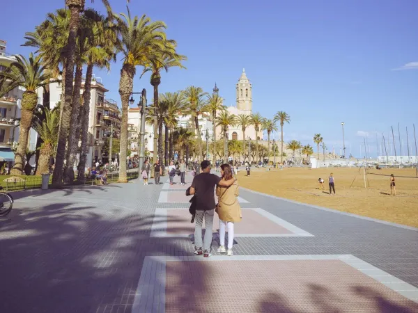Nastrojowy obraz Sitges.