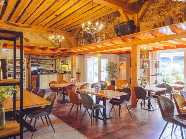 Brasserie 'de Koers' na kempingu Roan 't Veld.