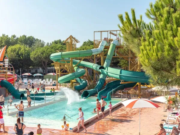 Zjeżdżalnie na kempingu Roan Spiaggia e Mare.