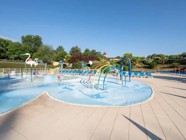 Spraypark na kempingu Roan w Saint Avit Loisirs.