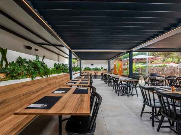 Restauracja na kempingu Roan Bella Terra.