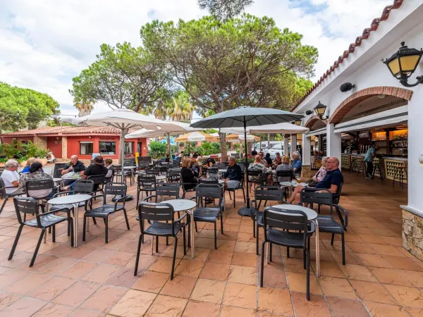 Klimatyczny taras Roan na kempingu Bella Terra.