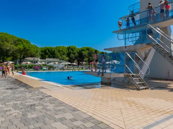 Deski do nurkowania na kempingu Roan Marina Julia Camping Village.