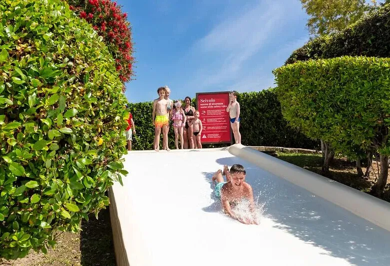 Sliding boy w Roan hu Fabulous village.