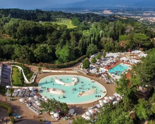 Przegląd basen Roan camping Norcenni Girasole.