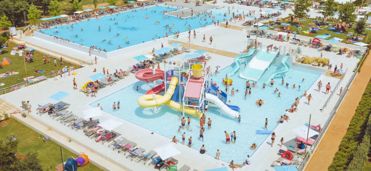 Zdjęcie poglądowe basenu w Roan Camping Park Umag.