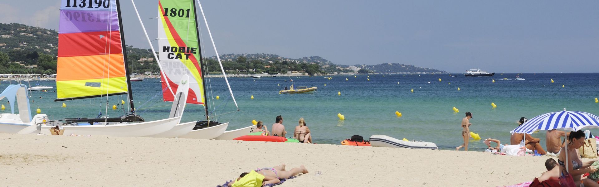 Plaża blisko campingu Domaine de la Noguière we Francji