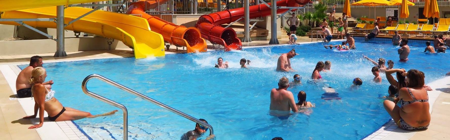 Baseny na campingu Lanterna Premium Camping Resort w Chorwacji