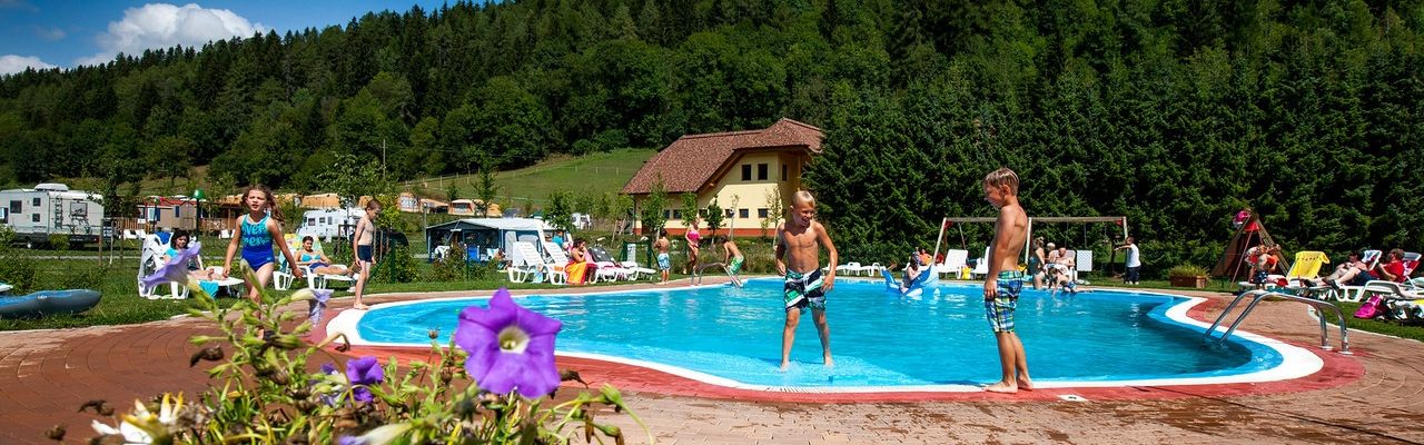 Basen na campingu Bella Austria w Styrii